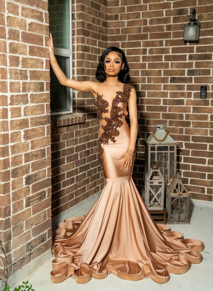 Bronze Bae Gown| Made To Order
