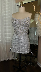 Little Silver Corset Dress