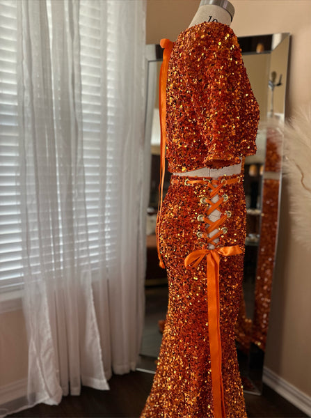 Mango mermaid skirt set
