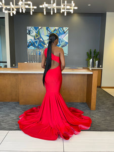 Red Swirl Gown