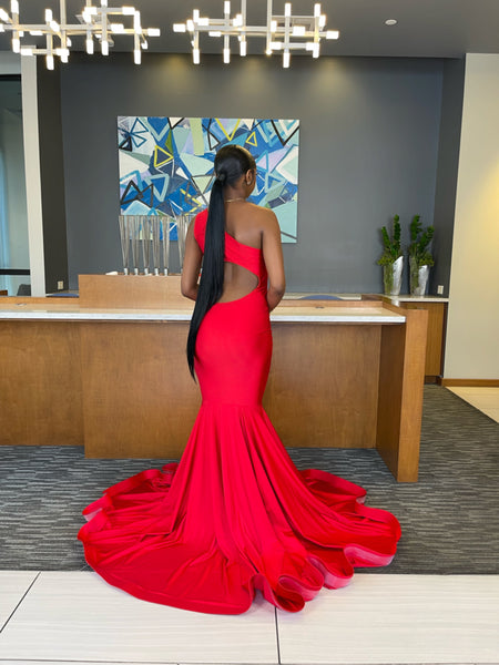 Red Swirl Gown